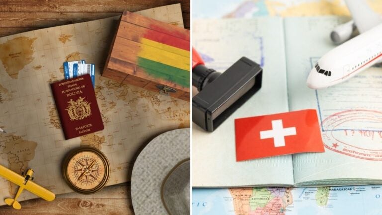 Condiciones para viajar a Suiza siendo boliviano.