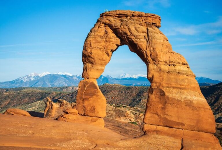 Arco Delicado en el Parque Nacional de Estados Unidos "Arches"
