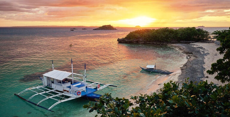 Atardecer en la isla de Malapascua, Filipinas