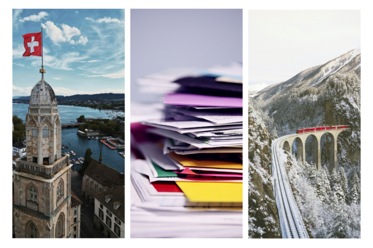 Imágenes de requisitos de visa de trabajo para Suiza.