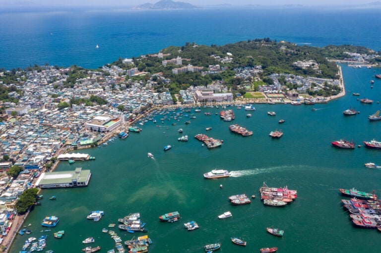 Vista aérea de Cheung Chau.