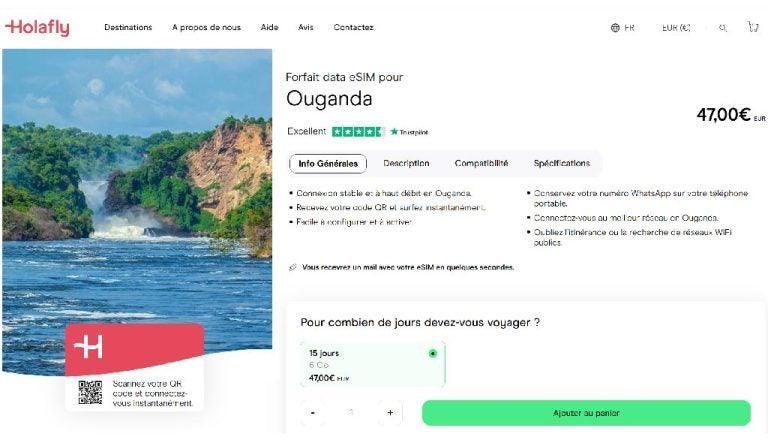 carte sim ouganda prépayée internet holafly