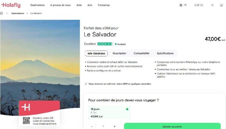 carte sim salvador prépayée internet holafly
