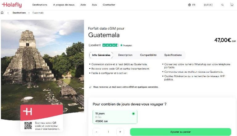 carte sim guatemala prépayée internet holafly