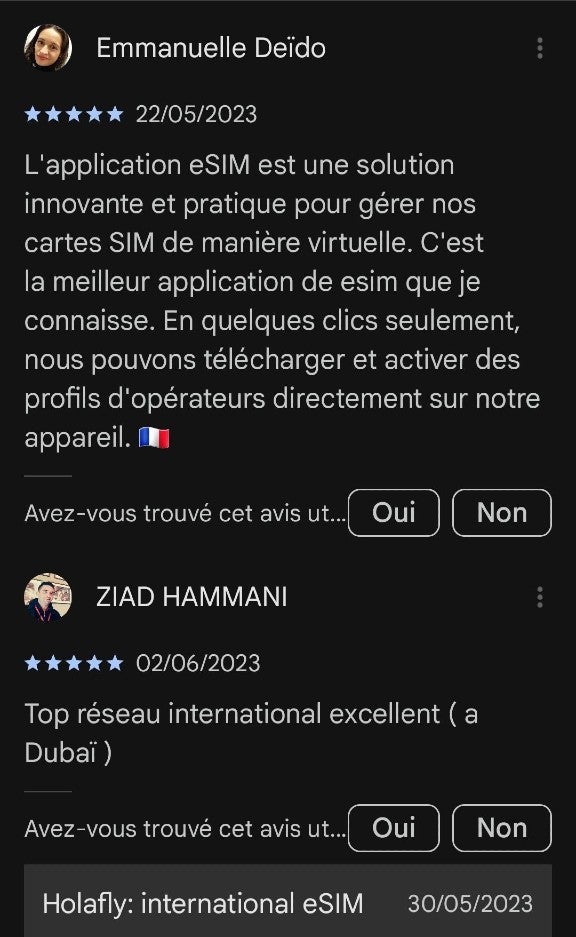 holafly esim app android