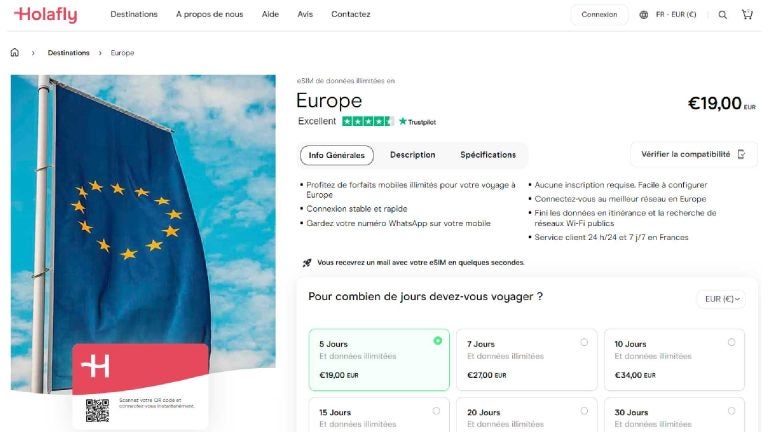 avoir internet europe holafly