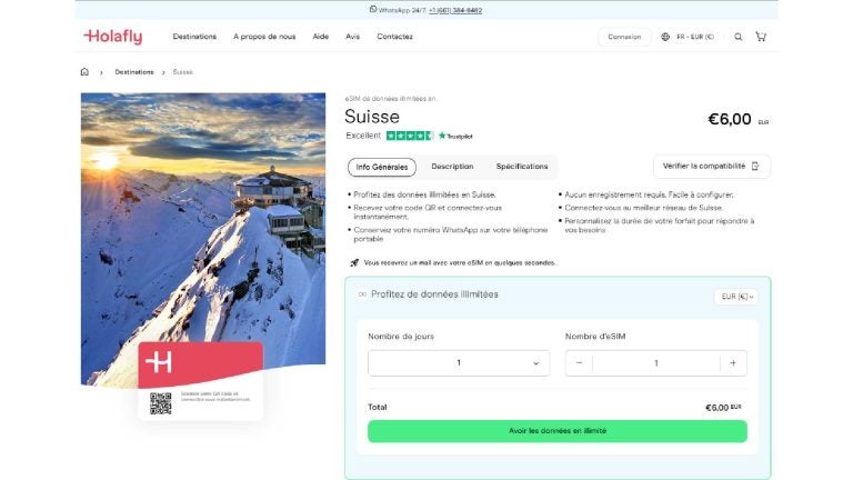esim suisse holafly