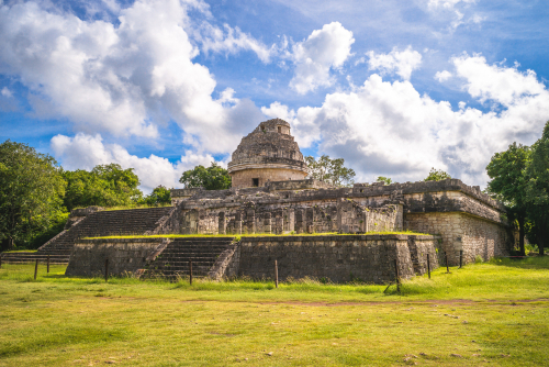 Temple observatoire El Caracol, Chichen Itza, Mexique
