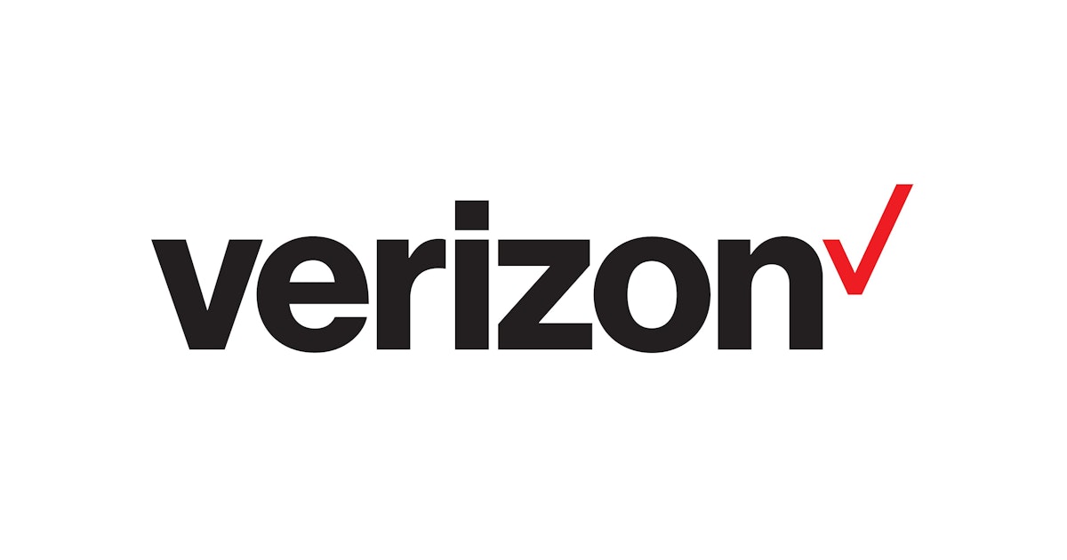 Logo de l'opérateur de téléphonie américain Verizon.