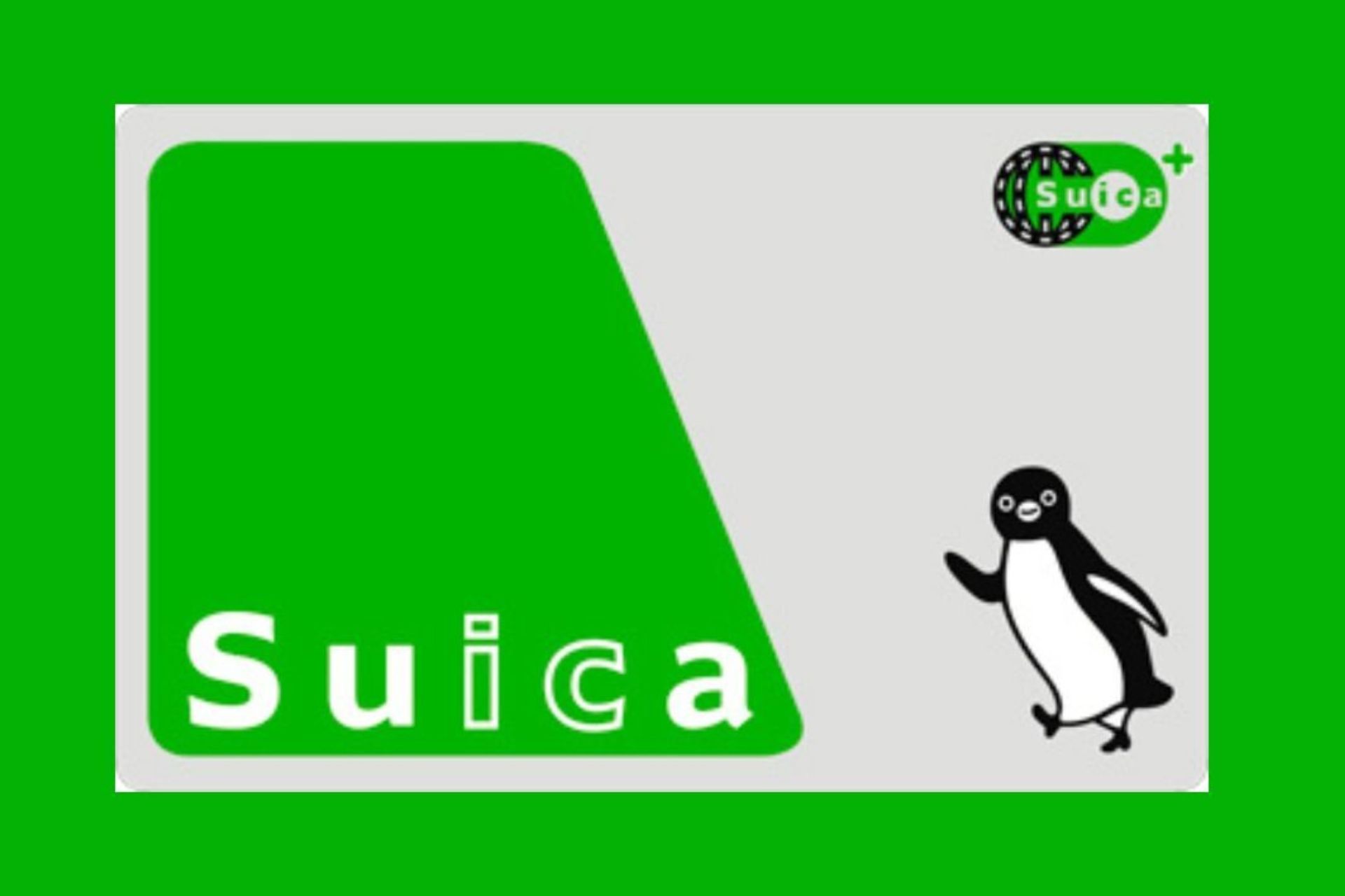 La carte Suica verte et son pinguoin en mascotte.