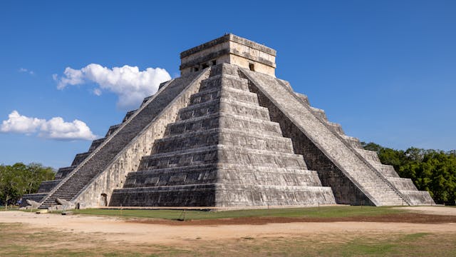 Le temple de Chichen Itza, Yucatan, Mexique