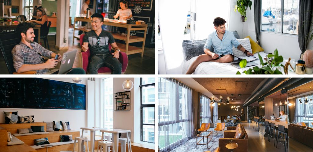 Zones d'un coliving