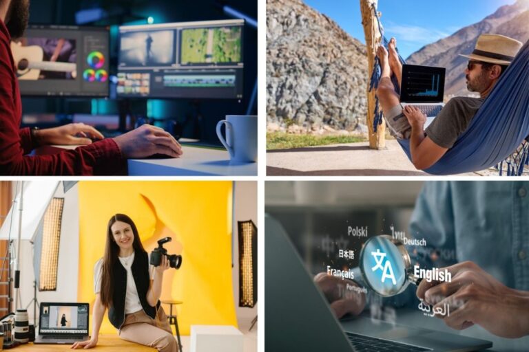 Professions pour travailler à distance.