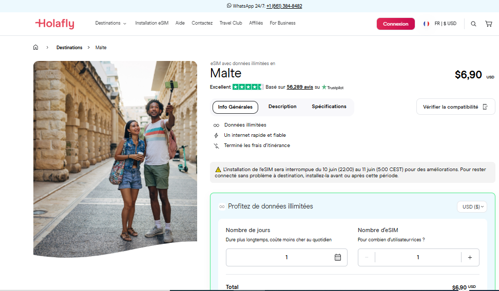 esim Malte