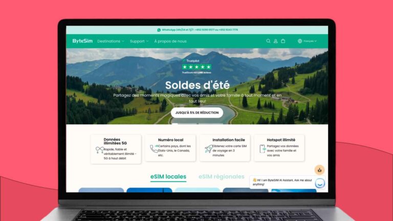 Page accueil du site ByteSIM