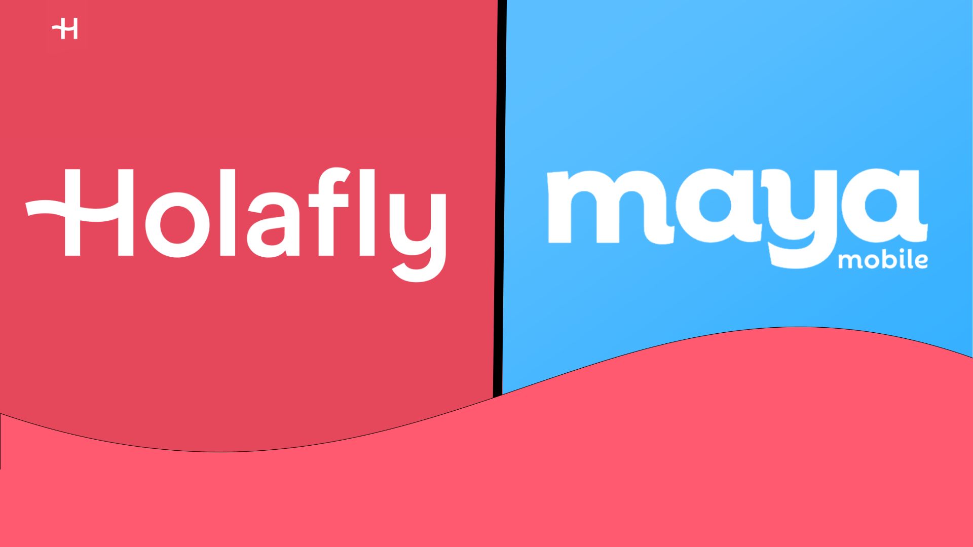 Logo des fournisseurs d'eSIM Holafly et Maya Mobile