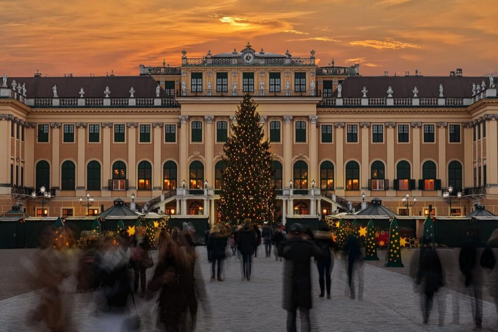 Château de Schönbrunn. Vienne en décembre