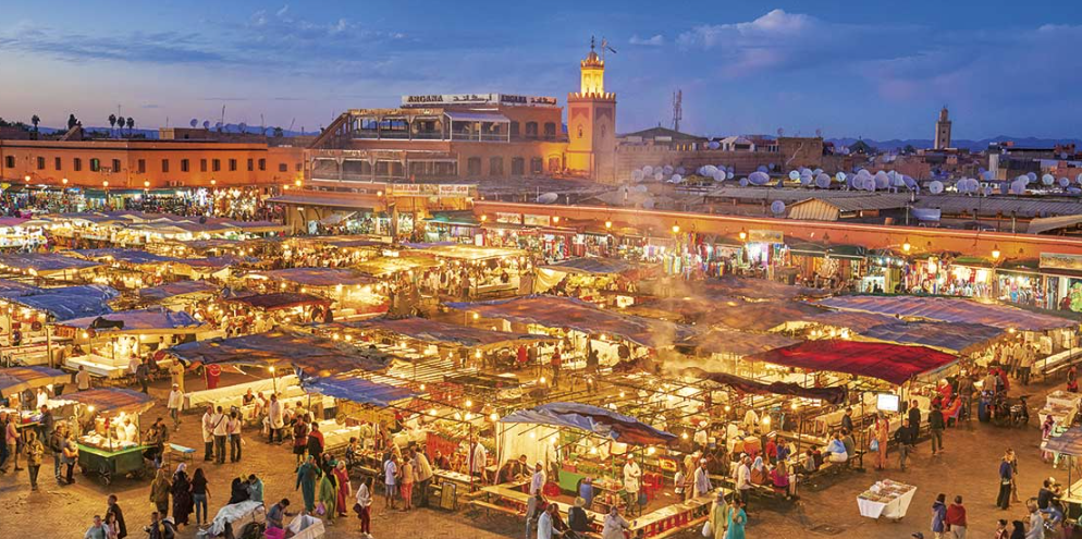 Maroc en décembre : Marché de Noël au Maroc.