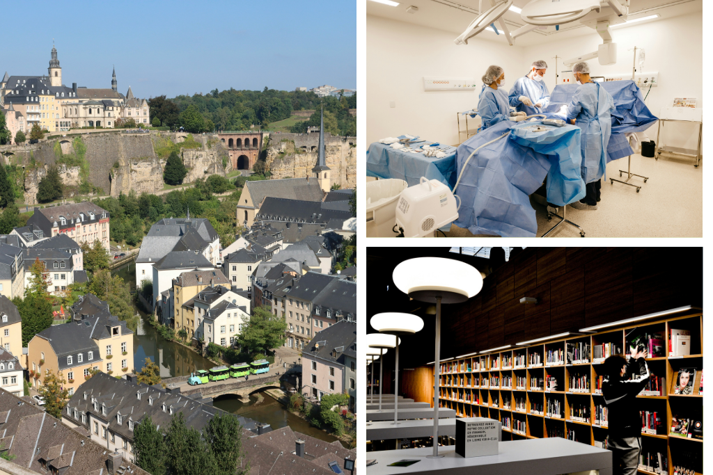 Images représentant les types de travail au Luxembourg