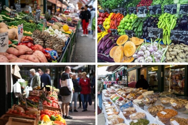 Produits que vous pouvez acheter au Marché Central de Vienne.