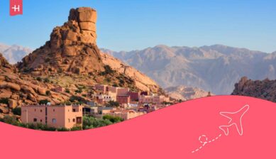 Vues sur les montagnes marocains