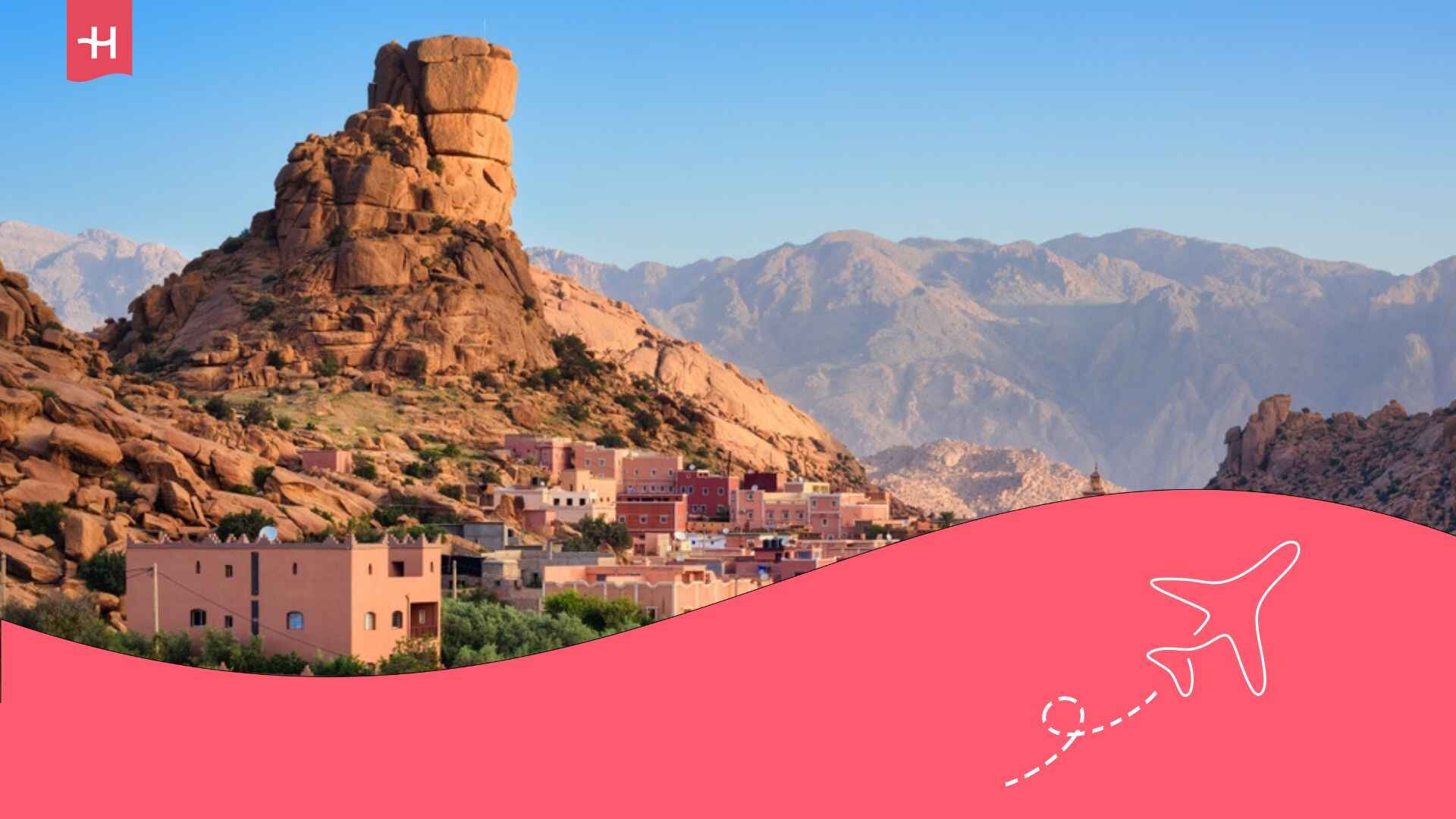 Vues sur les montagnes marocains