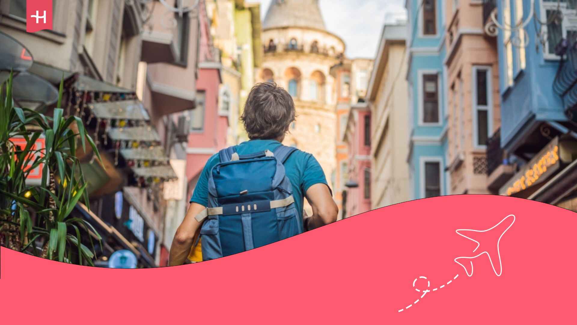 Voyageur avec sac à dos en Turquie