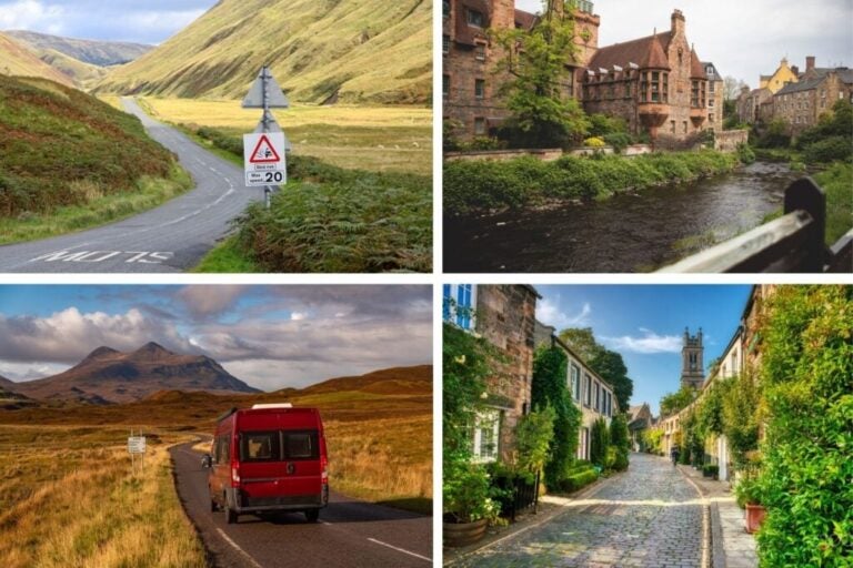Itinéraires en voiture en Écosse.
