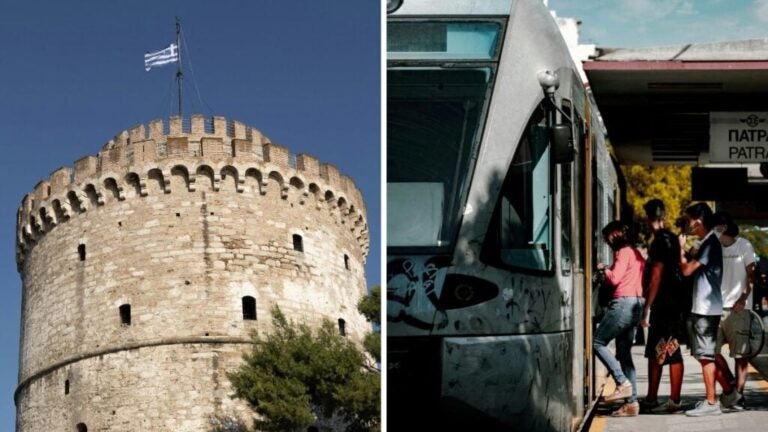 avantages et inconvénients de vivre en grèce, à gauche thessalonique, à droite patras.
