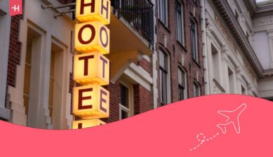 Enseigne d'un hôtel à New York