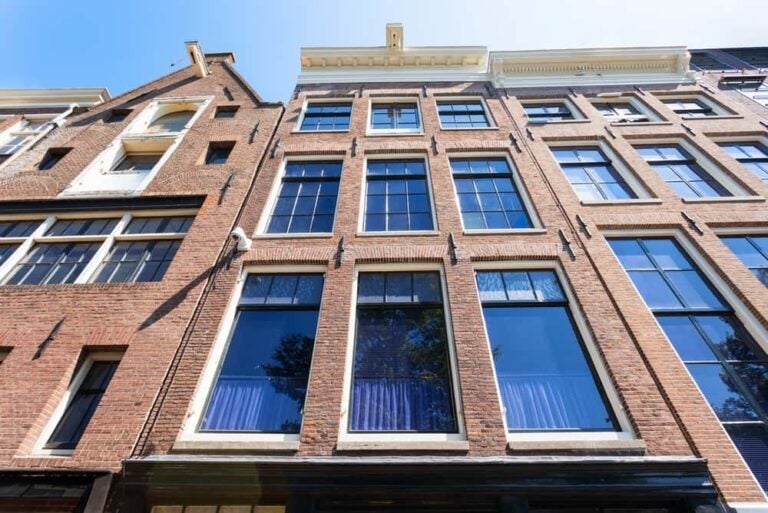 Façade de la maison musée d'Anne Frank à Amsterdam