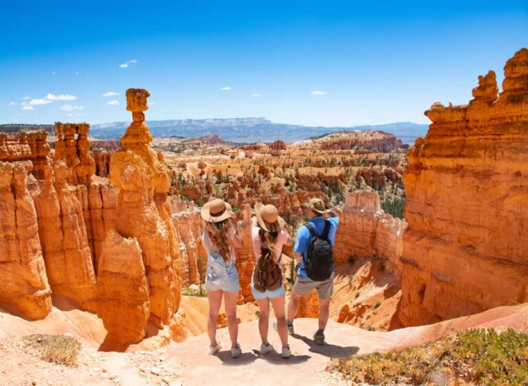 Vue sur le paysage au-dessus du canyon de Bryce.