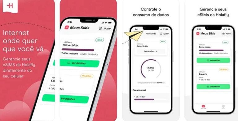app Holafly, eSIM, chip virtual, apps, viagens, viagem, IOS