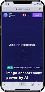 O Let’s Enhance pode ser acessado pelo celular.