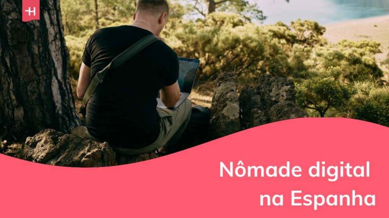 nomade digital trabalhando na natureza