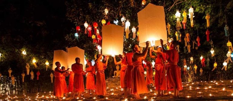 festival Loy Krathong,, Tailândia