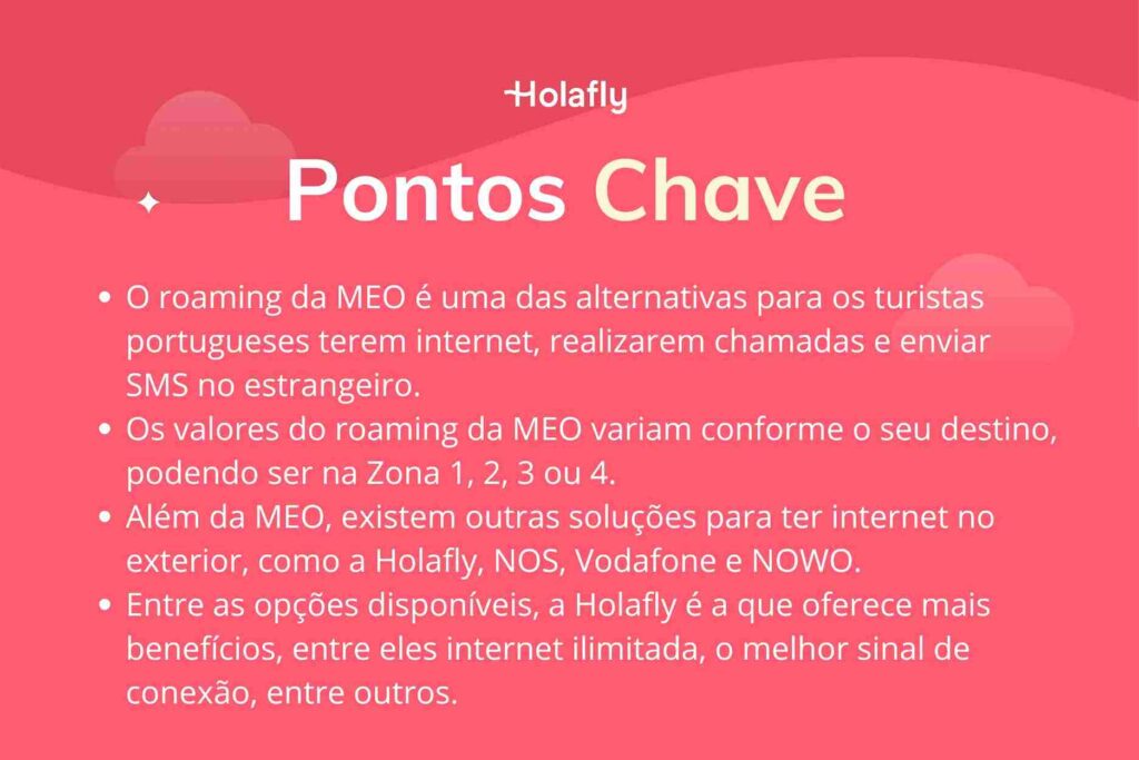 resumo do artigo sobre Roaming da MEO no exterior