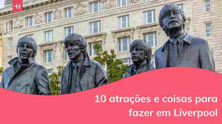 estátuas em homenagem aos beatles, em liverpool