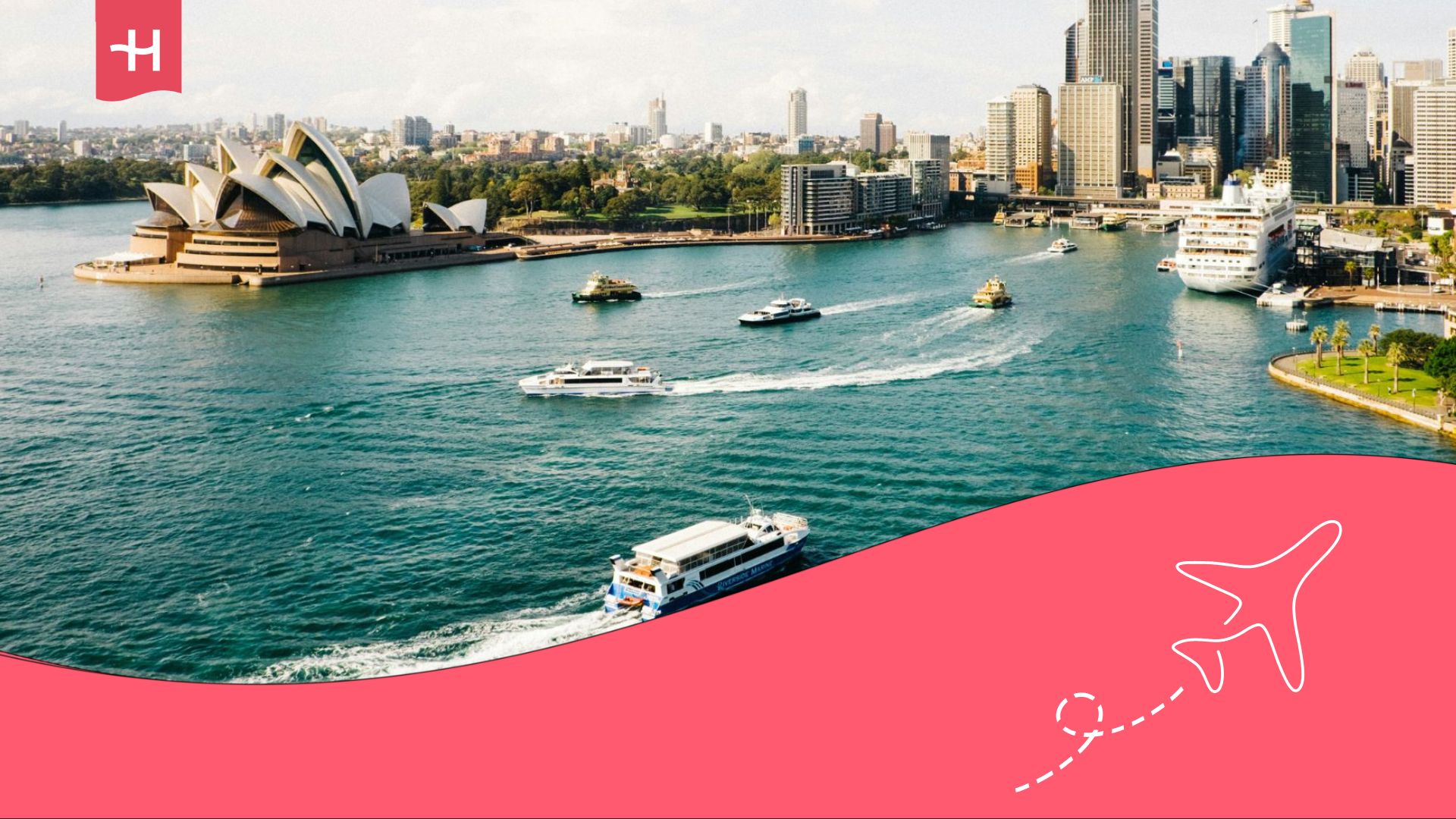 Skyline de Sydney e Ópera de Sydney