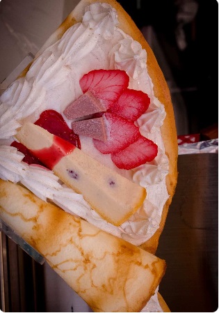 Os crepes são um dos principais destaques da Takeshita Street
