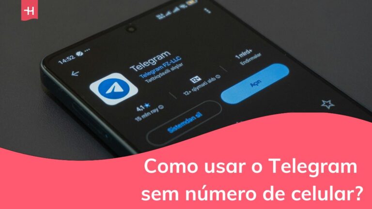um celular com o app telegram aberto