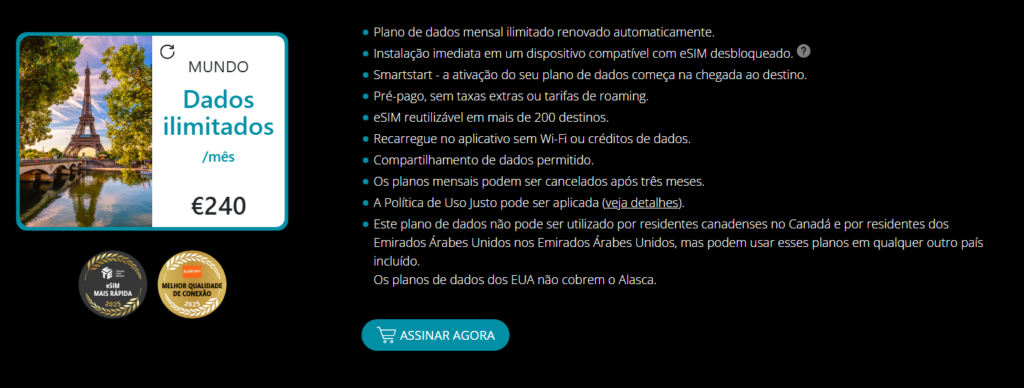 Plano global Mundo Ilimitado da Ubigi