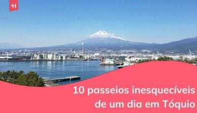 uma vista panorâmica de tóquio e do monte fuji