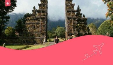 um ponto turístico de bali, indonésia
