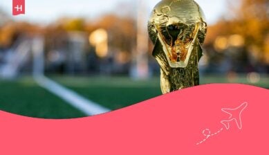 taça da copa do mundo com um gol atrás