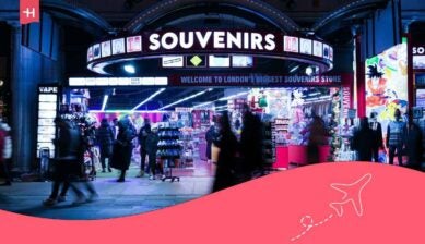 loja de souvenirs em londres