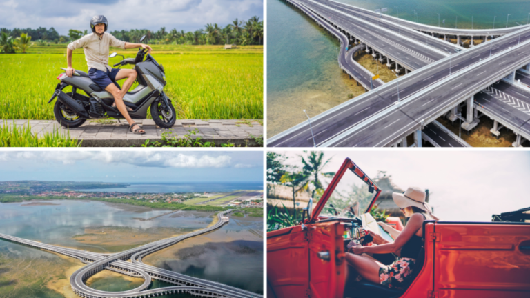 Estradas e veículos que pode utilizar para conduzir em Bali