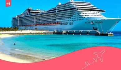 um navio de cruzeiro