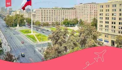 vista panorâmica de santiago