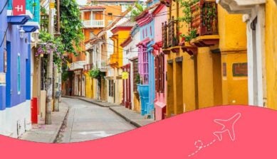 ruas coloridas de cartagena